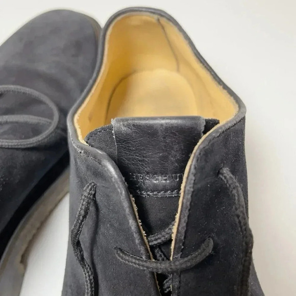 Heschung Suede Black Low Top Oxford Lace Up Shoes - Picture 10 of 14